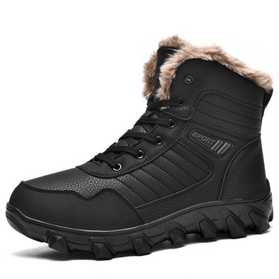 Men's Fleece Lining Thickened Slip Resistant Waterproof Snow Boots