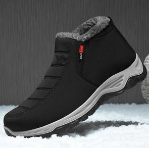 Men's Fleece Lining Thickened Non-slip Leather Snow Boots
