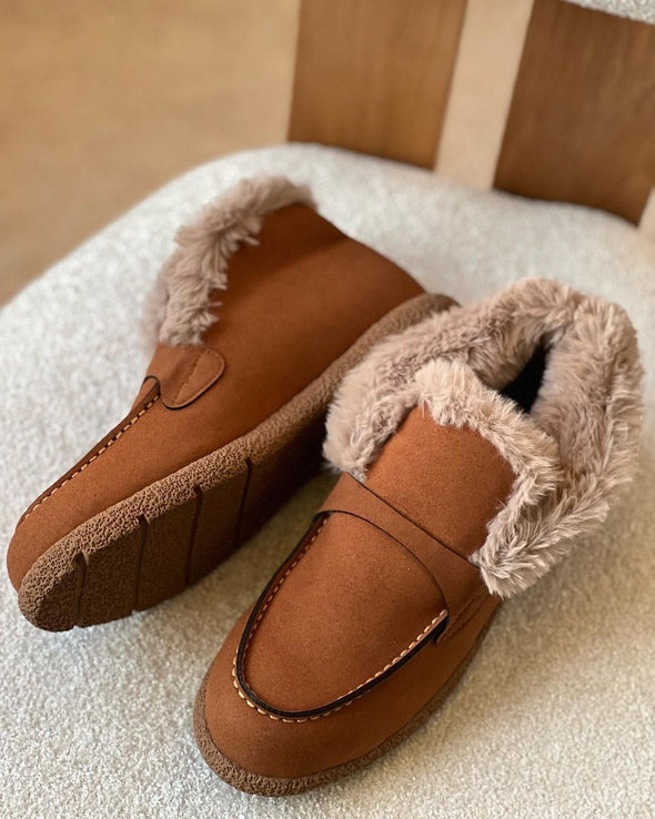 Brown Warm Cotton Shoes