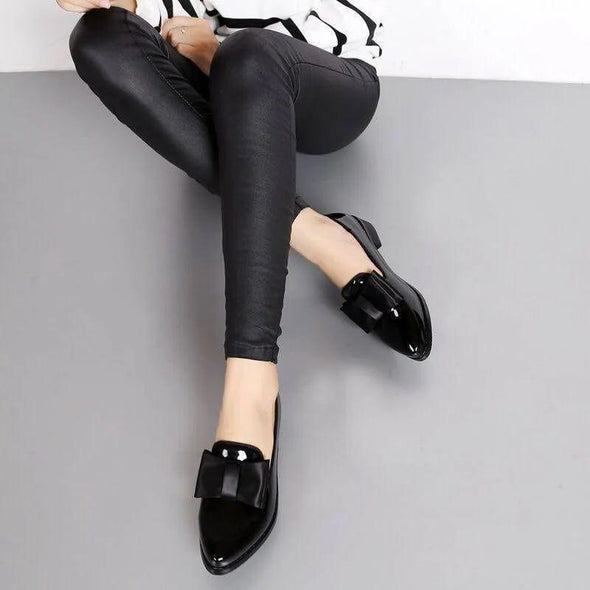 Casual Patent Shiny Leather Pumps