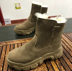 Men's Wool Lined Waterproof Snow Boots