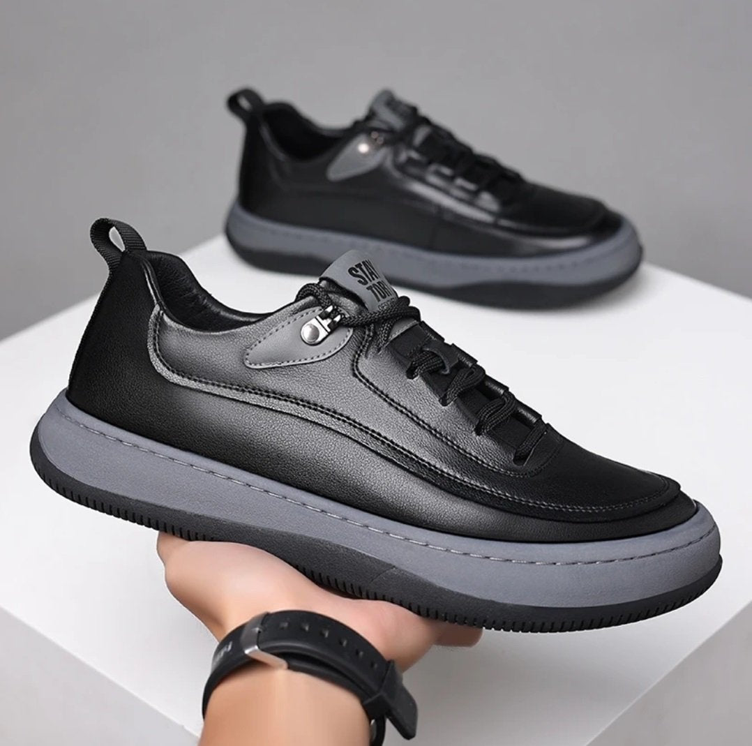 2023 New Fashion Leather Wool Sneakers