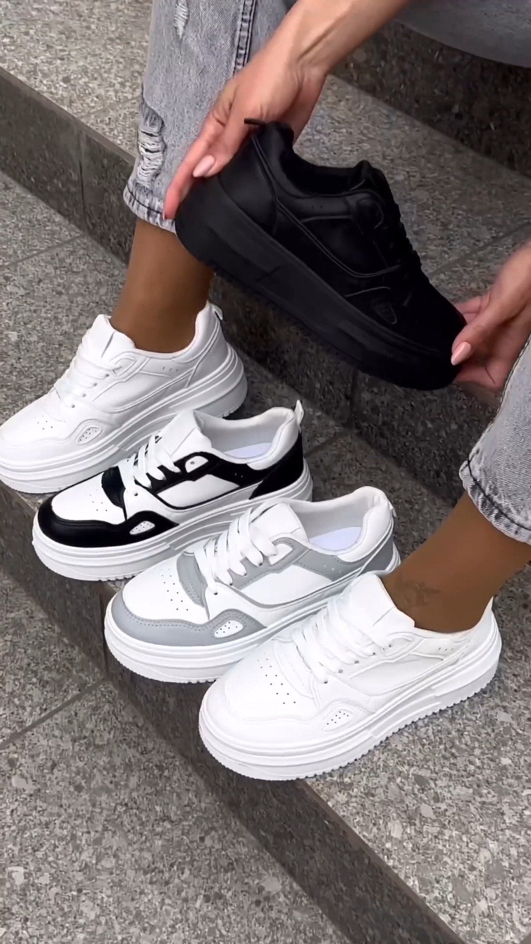Thick-soled casual shoes