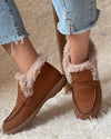 Brown Warm Cotton Shoes