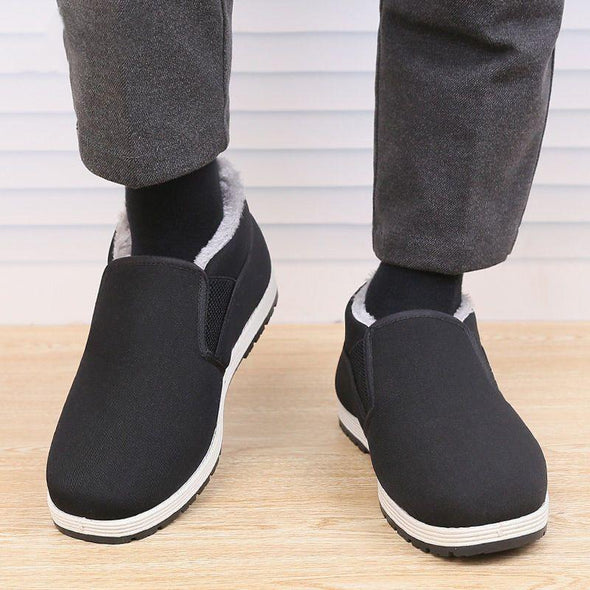2023 Winter New Thick Bottom Fleece Lining Warm High Top Cotton Shoes