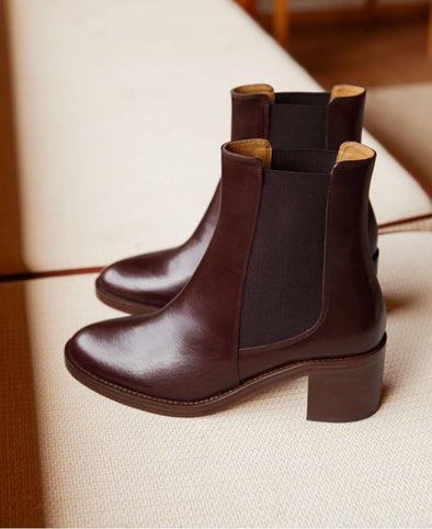 Casual Comfortable Chunky Heel Thick Sole Chelsea