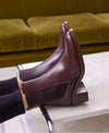 Casual Comfortable Chunky Heel Thick Sole Chelsea